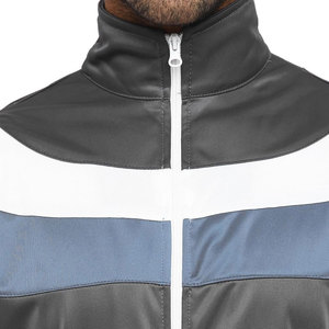Conjunto Deportivo para Hombre en Gris con Bloques de Color, Pantalones Deportivos con Cierre de Media Cremallera y Bolsillos Laterales, Transpirable para Otoño - Product Image 6