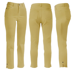 Pantalon droit taille mi-haute pour femme, décontracté et de soirée, printemps-été, longueur intégrale, teint en pièce, lavable, respirant, 6.93 OZ - Product Image 3