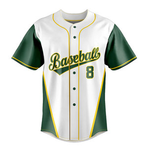Camiseta de Béisbol de Alta Calidad con Botones, Uniforme Deportivo, Ropa Deportiva al por Mayor, Ropa de Equipo, Camiseta de Béisbol - Product Image 1