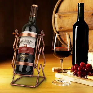 Support à Bouteilles de Vin en Métal Fait Main par le Fabricant, Présentoir Élégant pour Table à Manger, Support à Bouteilles en Métal Fait Main pour l'Exportation - Product Image 3