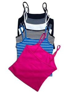 เสื้อกล้ามของผู้หญิง,เสื้อกล้ามครอปสีขาวดำมีโลโก้แบบทำตามสั่งฤดูร้อนปี2022 - Product Image 5