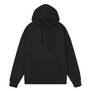 Premium Quality Embroidered Customized Streetwear Blue Cotton Fleece <b>Plain</b> Pullover <b>Hoodie</b> <b>Men</b> Oversized Winter Wholesale - Product Image 3