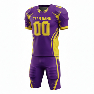 Conjunto de Uniforme de Fútbol Americano Personalizado, Transpirable, de Secado Rápido, Antibacterial y Anti-UV, con Logotipo en la Parte Delantera - Product Image 4