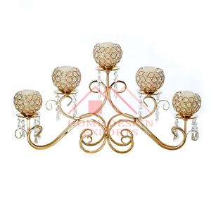 Bougeoir Globe en cristal de 37 pouces de haut, pour décorations de mariage, meilleure vente, bougeoir en métal avec Globe en cristal pour mariage - Product Image 5