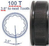 ประแจวงล้อแบบรวม100ตันพร้อมฟังก์ชันป้องกันการลื่นและ80% โค้งมนเกรด DIY ปลายสองด้านปรับแต่งได้ - Product Image 3
