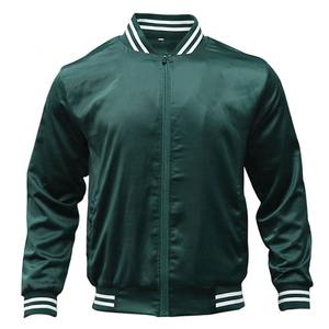 Chaqueta Universitaria de Béisbol Personalizada para Hombre, Diseño Sólido con Cierre de Cremallera, Servicio OEM, Chaquetas Recubiertas - Product Image 3