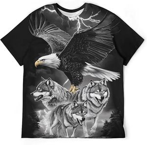 <b>Gothic</b> Printed Men's Black T-<b>Shirt</b> Short Sleeve O-Neck Oversized Street Style Eco-Friendly 100% Cotton - Product Image 1