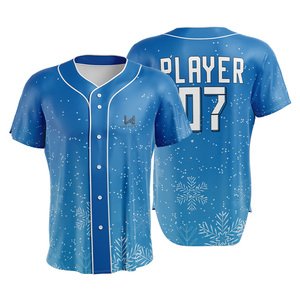 Maillot de baseball/softball personnalisé pour femme, sublimé, à boutons, séchage rapide, polyester, uniforme d'équipe, usine OEM ODM - Product Image 3