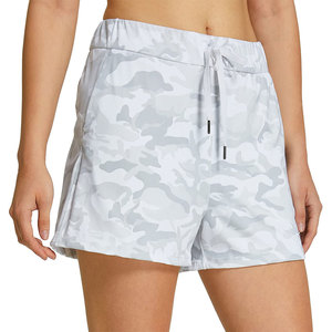 Shorts de Verano para Mujer, de Alta Calidad, con Estampado de Camuflaje, Transpirables, de Poliéster, Cintura Elástica con Cordón Ajustable, Corte Regular - Product Image 1