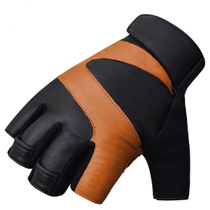 Hot Selling Unisex Leather Weight Lifting Gloves Adjustable <b>Strap</b> Waterproof Breathable for Gym Workout Fitness Training - Product Image 5