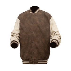 High Quality Blank Varsity <b>Jacket</b> Custom Embroidered Chenille Patch College <b>Jacket</b> Wholesale Fleece <b>Suede</b> Bomber <b>Jackets</b> - Product Image 5
