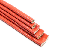 Mangueras de acero inoxidable trenzadas con revestimiento de silicona y fibra de vidrio, materiales de aislamiento para altas temperaturas, funda protectora.