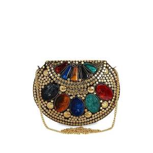 Designer Antique <b>Metal</b> Evening Clutch for Women Elegant <b>Metal</b> <b>Crafts</b> Accessory - Product Image 3