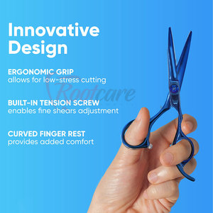 Low Price High Quality Stainless Steel Barber <b>Scissors</b> Beauty Instrument for Sale Made Pakistan <b>Left</b>-<b>Handed</b> Foldable Long Handle - Product Image 5