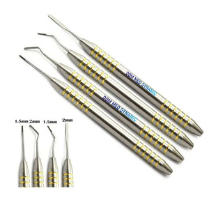 Hot Sale 4pcs Periotome Set Stainless Steel Manual Periodontal Ligament Atraumatic Tooth Extraction Dental Surgical Ergonomic - Product Image 1