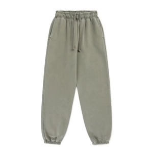 High Quality 430gsm Wide Leg Pants Blank Streetwear Sport <b>Trousers</b> Cotton Fleece Baggy Men Wide Leg Sweatpants - Product Image 3