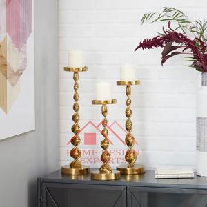 2025 vente chaude Design classique bougeoir en aluminium pour les décorations de noël nouveauté nickelage Table bougeoir - Product Image 6