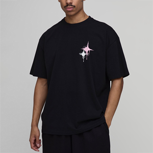 T-shirt personnalisé pour homme avec impression sérigraphique, OEM, motif graphique personnalisé, manches courtes, streetwear, col rond, vêtement décontracté, haut tendance - Product Image 2