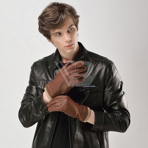 Hot Selling Men's Real Leather Winter Thick Warm Gloves for Outdoor Party & Travel Use Custom Color/Logo From Pakistan - Product Image 3