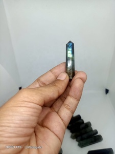 ขายส่งคุณภาพสูง Labradorite ดินสออัญมณีธรรมชาติดินสอคริสตัลแฟลชสูงใช้สําหรับการรักษาและการทําสมาธิ - Product Image 4