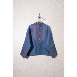Abrigo Kantha Indio Vintage, Chaqueta Boho de Algodón Hecha a Mano, Ropa de Invierno para Mujer, Prenda Exterior Étnica con Parches - Product Image 2