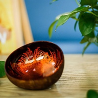 Bol en bois laqué vietnamien fait main, écologique, ustensile de cuisine, décoration artistique, bols en bois naturel, utilisation intérieure/extérieure, tendance
