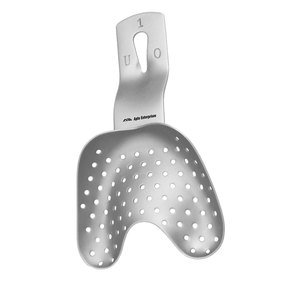 Plateau d'empreinte dentaire de qualité supérieure avec bordure perforée S, en acier inoxydable supérieur D, réutilisable, autoclavable, orthodontique - Product Image 5
