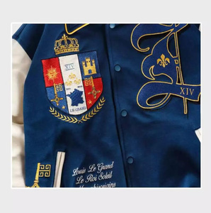 Fabricant de vestes universitaires, veste pull universitaire personnalisée, maillot de football pour hommes, veste de baseball vierge pour hommes en gros - Product Image 3