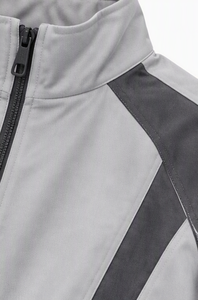 Ensembles de survêtements tendance en coton personnalisés, veste zippée patchwork et pantalon de jogging, survêtement personnalisé pour homme - Product Image 6