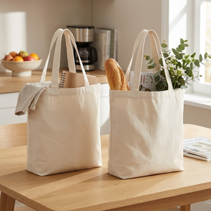 Bolsas de Tela de Algodón Personalizadas al por Mayor, Bolsas de Tela en Blanco para Impresión |   Bolsas de Compras Reutilizables Ecológicas de Fabricación India - Product Image 4