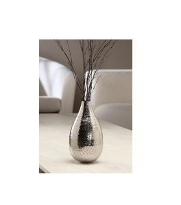 <b>Unique</b> artistic metal <b>vase</b> with contemporary sculptural shape suitable for modern luxury interior centerpiece arrangement - Product Image 2