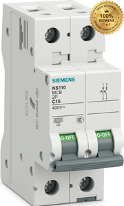 Disjoncteur miniature Siemens NS110 2 pôles, interrupteur de protection électrique compact, 100% original, neuf - Product Image 1