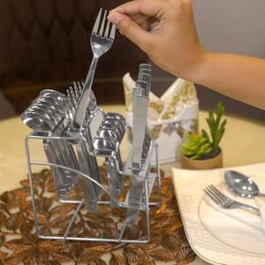 Juego de Cubiertos de Metal Moderno y Elegante, Colección de Cubiertos para Eventos Temporales y Favoritos Familiares, Juego de Cubiertos de Acero Inoxidable - Product Image 4