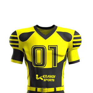Maillot de football américain personnalisé, uniforme d'équipe, respirant, séchage rapide, en polyester, vêtements de sport, fournisseur OEM en gros, vente chaude - Product Image 3