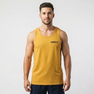 Wholesale Gym Activewear Shoulder Sport <b>Vest</b> Modern Design Premium Quality Knitted 100% Cotton Breathable Tank Top For Men - Product Image 2