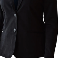 Blazer noir pour femme 2026, simple boutonnage, deux boutons, style mode urbaine, manteau de sororité, logo grec personnalisé, formel, pour le bureau