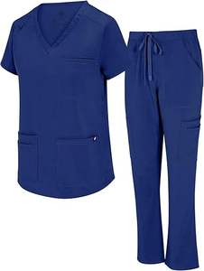 ชุดยูนิฟอร์มแพทย์แบบสวมใส่สบาย น้ำหนักเบา ผ้าทออย่างดี สำหรับบุรุษและสตรี  รับสั่งทำโลโก้  ชุดพยาบาลผ้าฝ้ายระบายอากาศ  พร้อมเข็ม - Product Image 6