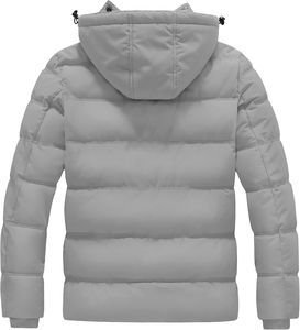 Veste matelassée épaisse et chaude pour homme Black Racing Gears, avec capuche, imperméable, pour la randonnée, vêtements décontractés, vêtements d'extérieur pour homme - Product Image 6