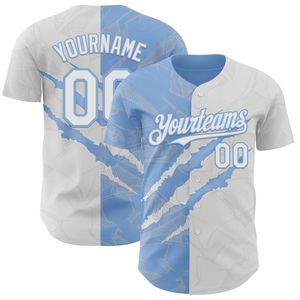 Maillot de baseball personnalisé à manches courtes, entièrement boutonné, respirant, séchage rapide, avec logo frontal, idéal pour l'été - Product Image 3
