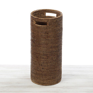 ที่วางร่มหวายสานทรงกลม ตะกร้าจัดระเบียบทางเข้า ตะกร้าเก็บของทำมือ - Product Image 1