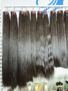 Extensions de cheveux humains vierges bruts vietnamiens, style ondulé naturel, cuticule machine, super double trame, lots - Product Image 4