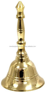 Campana de latón pulido a mano, campana de latón/Puja/Pooja, uso religioso, Varios tamaños disponibles - Product Image 2