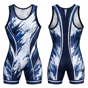 <b>Mens</b> <b>Wrestling</b> <b>Singlets</b> Sublimation Sportswear Team Uniforms Breathable Stretch Fabric <b>Wrestling</b> Competition Wear - Product Image 1