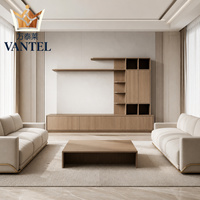 Meuble TV moderne en bois avec tiroirs et rangements pour projets d'aménagement hôtelier - Vente en gros