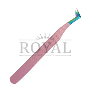 Pince à cils Royal 2026 Nouveau Stock Pointue en Acier Inoxydable Anti-Magnétique Durable pour Extensions de Cils Volume Russe - Product Image 4