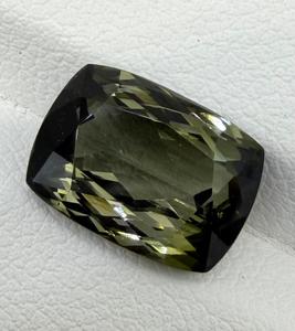 Turmalina Verde Oliva Natural, Gema Suelta, Corte Cojín Genuino, para Joyería, Anillo, Colgante, Regalo para Coleccionistas, 4.64 Quilates - Product Image 4