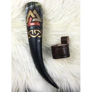 Auténtico Cuerno Vikingo Ecológico para Beber Cerveza, Cuerno de Búfalo Pulido de Alta Calidad para Decoración del Hogar - Product Image 6