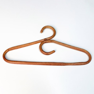Boho inspired rattan clothes hanger for outfit <b>display</b> natural hangers with brand logo designed - Product Image 2