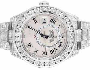 Reloj de Lujo para Hombre, con Moissanita, Cuarzo Analógico, Acero, 41MM, Resistente al Agua 3BAR, Estilo Hip Hop - Product Image 2