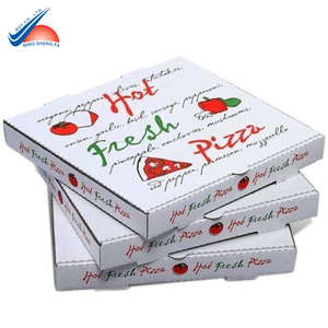 Caja de pizza Kraft ecológica con impresión a todo color | Logotipo personalizado disponible - Product Image 1